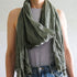 Esarfa din bumbac fiert textura creponata sal moale culori pastelate accesoriu boho Foxenia