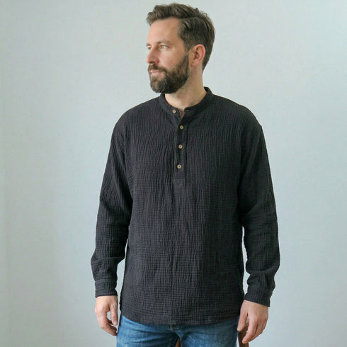 Premium Cotton Muslin Shirt - Natural Elegance and Comfort