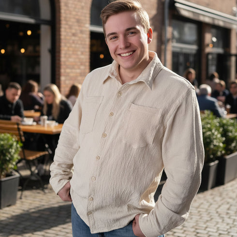 Soft boiled cotton fabric shirt