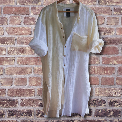 Camasa dama din muselina. Cardigan asimetric casual, sport sau boho. Bluza dama, lejera de vara