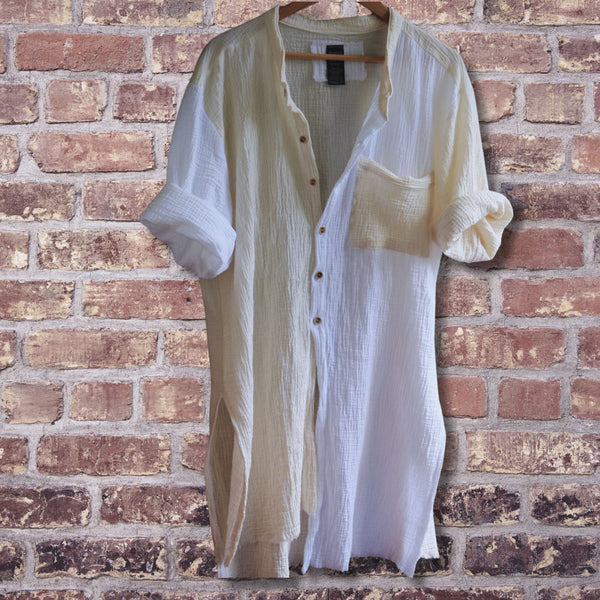 Camasa dama din muselina. Cardigan asimetric casual, sport sau boho. Bluza dama, lejera de vara