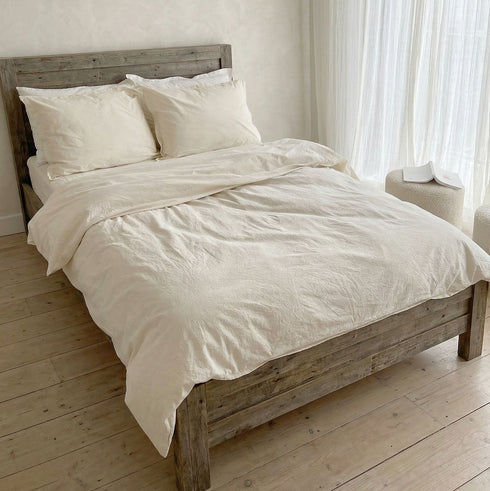 Lenjerie de Pat din Bumbac Prespălat – Colecția "Pure Comfort"