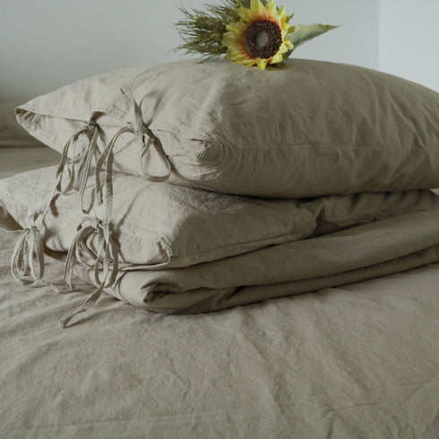 Lenjerie de Pat din Bumbac Prespălat – Colecția "Pure Comfort"