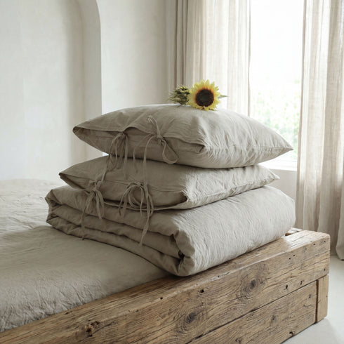 Lenjerie de Pat din Bumbac Prespălat – Colecția "Pure Comfort"