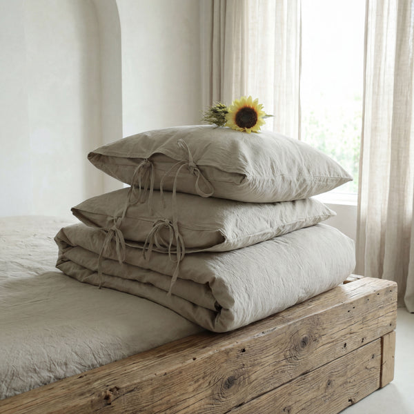 Lenjerie de Pat din Bumbac Prespălat – Colecția "Pure Comfort"