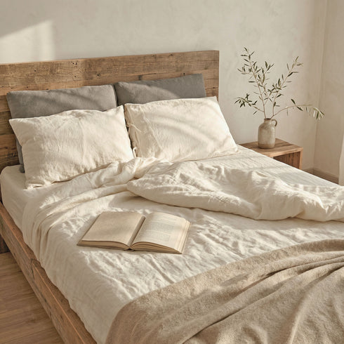 Linen bed linen, airy and pleasant to the touch