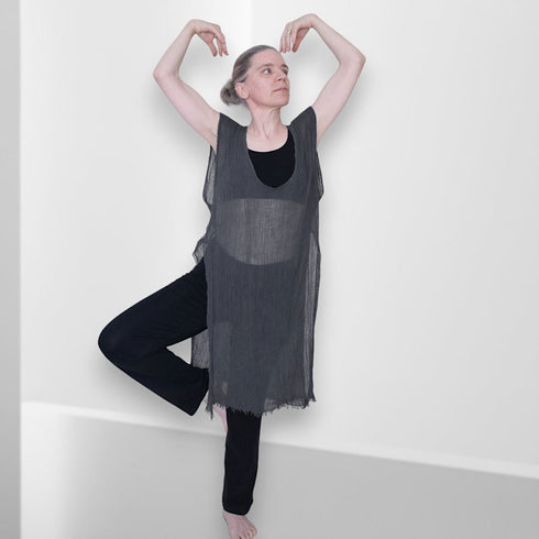 Cardigan dama subțire și transparent din panza topita de bumbac