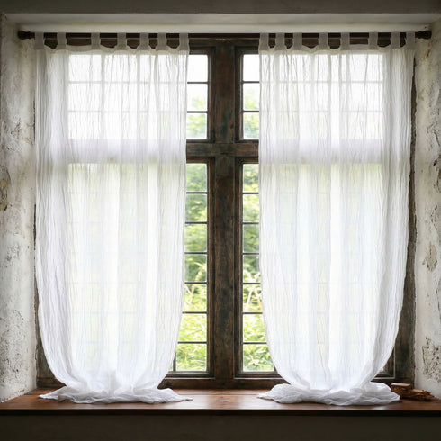 Cotton fusible web curtain