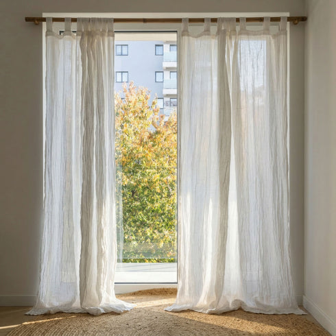Cotton fusible web curtain